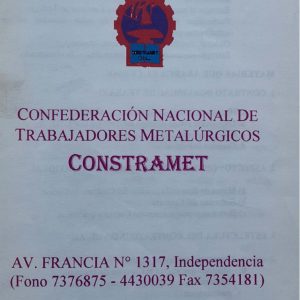 Cartilla informativa sobre contratos de trabajo individual para trabajadores CONSTRAMET [s/f]