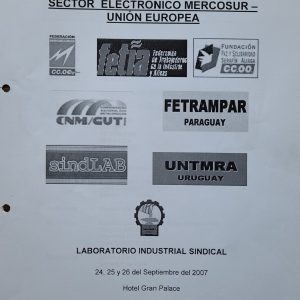 Programa de actividades del seminario electrónico (Mercosur – Unión Europea) organizado por CONSTRAMET [2007]